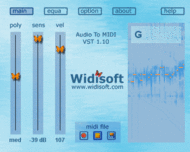 Audio To MIDI VST (PC) screenshot